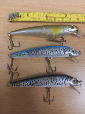 3 kpl Berkley vaappu, 9cm