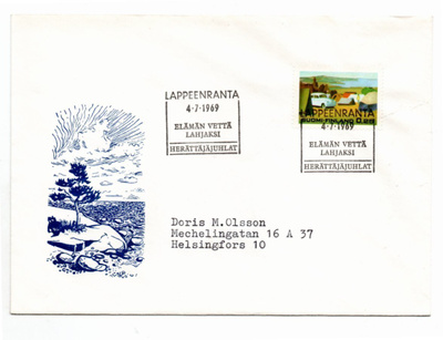 Lappeenranta: Herättäjäjuhlat (erikoisleima 4.7.1969)