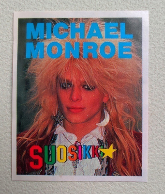 Vanha Suosikki-lehden tarra: Michael Monroe
