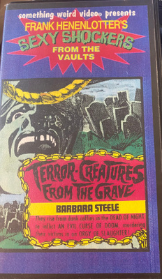 Terror Creatures from the Grave VHS Barbara Steele