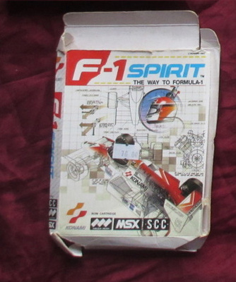 MSX: F-1 Spirit Formula 1 -pelkkä kotelo (Konami)