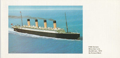 LAIVAKORTTI - RMS OLYMPIC