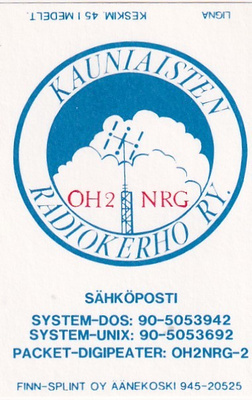 Kauniainen, Kauniaisten Radiokerho  ry  1/16