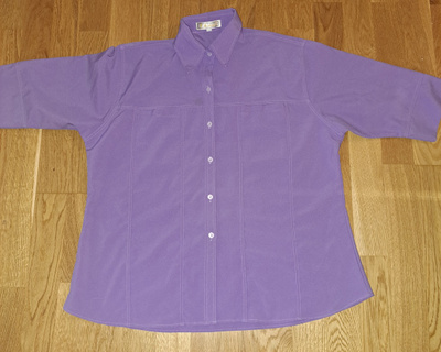 Lyhythihainen violetti jakku koko XL