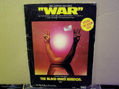 ERIC BURDON DECLARES WAR NUOTTIIKIRJA