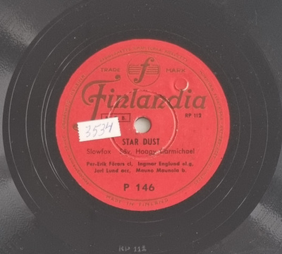 Savikiekko 1951 - Per-Erik Förars - Finlandia P 146