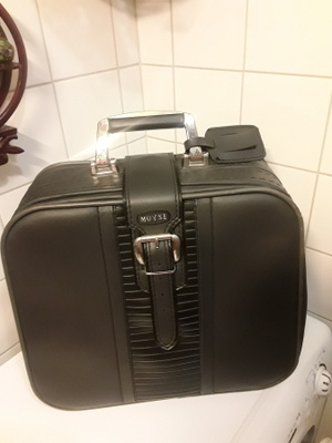 Vintage lentolaukku , viikonloppulaukku, weekender