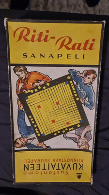 VINTAGE PELI # RITI - RATI Sanapeli ( 50-60-luku )