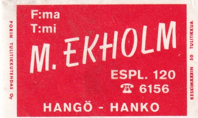 Hangö - Hanko, M. Ekholm    1/8