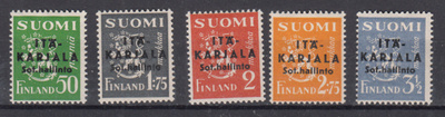 ITÄ-KARJALA 1941 Musta päällepainama Terävä A