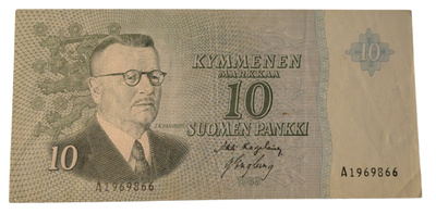 10 Markkaa 1963 ilman Litt A1969866