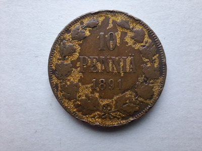10 PENNIÄ 1891