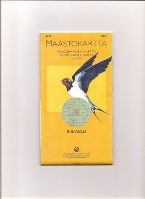 Maastokartta 1:50 000 Ruuvaoja