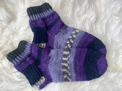 Purppurasade, villasukat koko 42-43 (44)