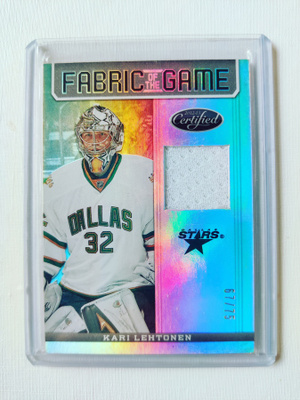 Kari Lehtonen - 12-13 Certified Fabric of the Game /75
