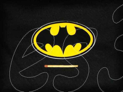 BATMAN Logo tarra ***