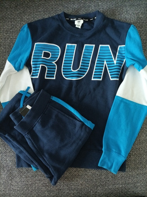 H&M sport college puku 158/164cm - siisti!