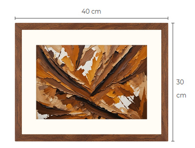 Uusi abstrakti Art Print paspis & kehys 30 cm x 40 cm