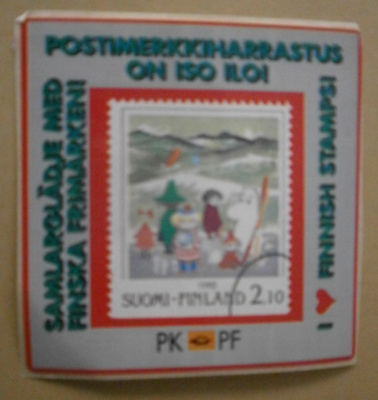 Postimerkkiharrastus on iso ilo - Postin vanh. tarra