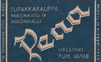 Helsinki, Pena tupakkakauppa  5/13