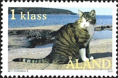 Åland 2003  Lemmikkieläimiä Kissat  1. lk ** LaPe 218