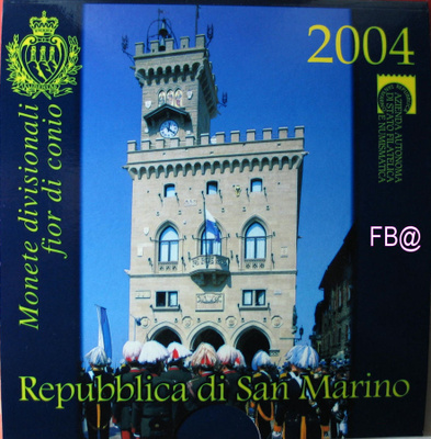 2004 SAN MARINO BU sarja 1c - 2 euro+ 5 euro Juhlaraha