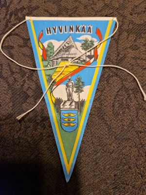 Hyvinkää vintage pieni matkailuviiri