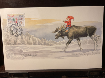 Postikortti Hyvää joulua! 2004 FDC, sign.