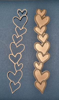 Memoryboxin stanssi "TWIRLED HEART BORDER /no 98279"