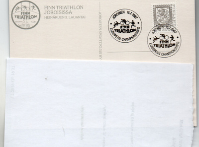 Joroinen: Finn Triathlon (erikoisleima 18.7.1987) juoksija