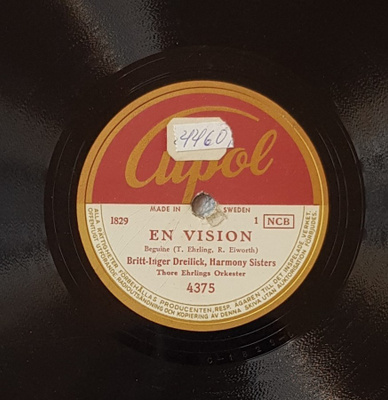 Savikiekko 1950 - Harmony Sisters - Cupol 4375