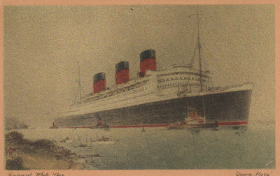LAIVAKORTTI - S/S QUEEN MARY