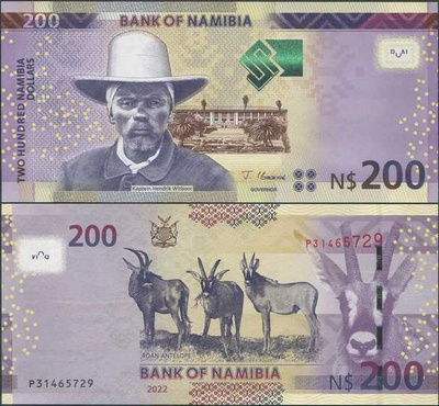 Namibia 200 Dollars 2022 (P-15d) UNC