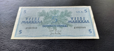 5 mk 1963 Litt.A, UUS-Ara, A-sarjaa