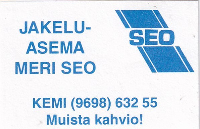 Kemi, Jakeluasema Meri  SEO    3/8