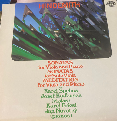 Hindemith: Sonaatit 2LP Supraphon