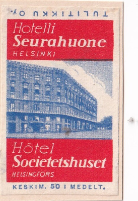 Helsinki, Hotelli Seurahuone,,   s35