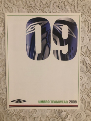 Umbro, tuotekuvasto 2009.