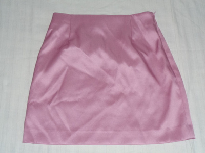 H&M vaaleanpunainen satiinihame 34