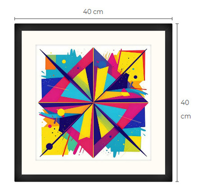 Uusi uniikki Pop art print taulu 40 cm x 40 cm