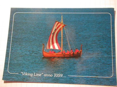 Viking Line . "Viking  Line" anno 1059.Laivapostikortti