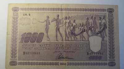 1000 markkaa 1945