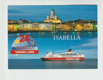 Postikortti, LAIVA , m.s. ISABELLA, Erikoisleima ja laivale