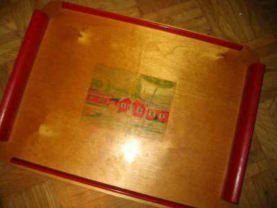 Tarjotin,v. 1943,Upea ,50 cm x 37 cm /aito maalaus