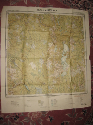Lempaala - kartta  1 : 50 000  vuodelta 1931