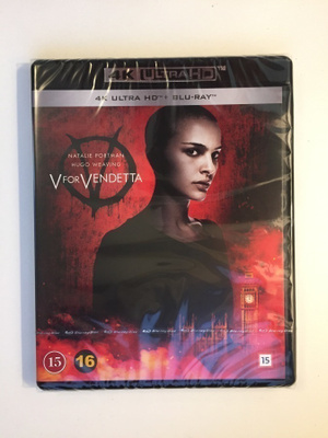 V for Vendetta (4K Ultra HD + Blu-ray) Natalie Portman (UUSI