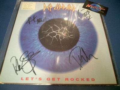 DEF LEPPARD - LET'S GET ROCKED 12'' NELJÄLLÄ NIMMARILLA