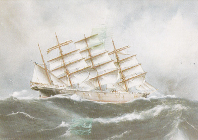 LAIVAKORTTI - PURJELAIVA - POMMERN - 12