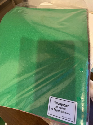 Velour/samettipaperia