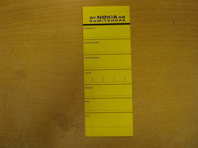tarra Oy Nokia Ab Kumitehdas